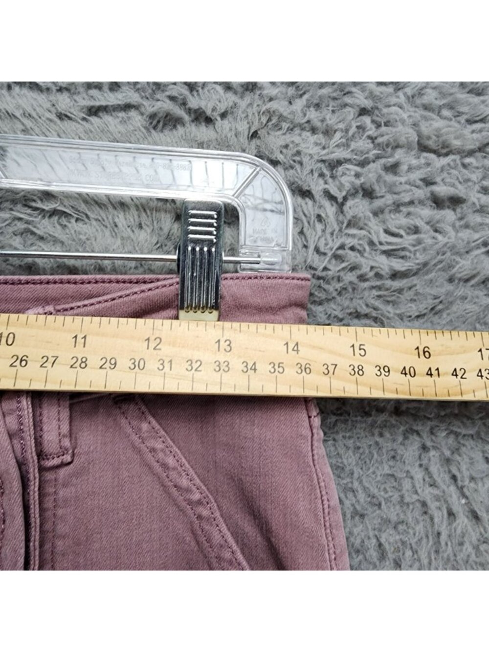 So Jeans Womens 7/28 Purple Stretch Denim Belt Tie Jegging - Picture 4 of 13